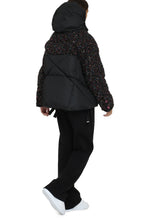 Load image into Gallery viewer, Puff Khris Tweed hooded down jacket