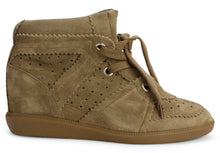 Load image into Gallery viewer, Sneakers with wedge Bobby in leather
