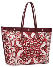Load image into Gallery viewer, Tote bag with majolica print