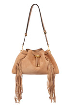 Load image into Gallery viewer, Cinch M suede shoulder bag