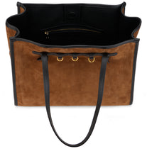 Load image into Gallery viewer, Tote bag in suede leather