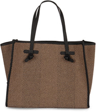 Load image into Gallery viewer, Marcella Herringbone fabric tote