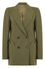 Load image into Gallery viewer, Linen double-breasted jacket