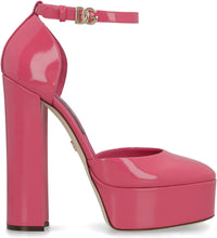 Load image into Gallery viewer, Leather platform pumps