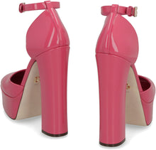 Load image into Gallery viewer, Leather platform pumps