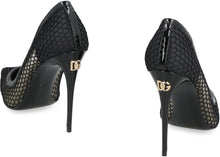 Load image into Gallery viewer, Mesh pointy-toe pumps