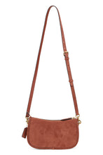 Load image into Gallery viewer, Suede shoulder bag