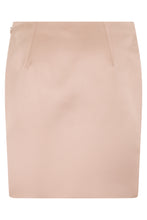 Load image into Gallery viewer, Short Fitted Skirt in Duchesse Satin