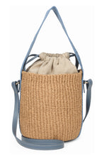 Load image into Gallery viewer, Bucket bag in raffia Woody