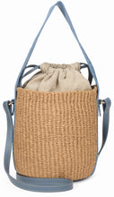 Load image into Gallery viewer, Bucket bag in raffia Woody