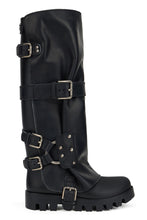 Load image into Gallery viewer, Leather biker boots