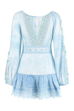 Load image into Gallery viewer, Chelie embroidered cotton mini dress