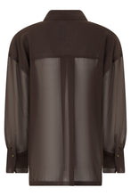 Load image into Gallery viewer, Sheer blouse with ruffles