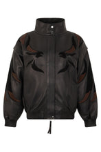 Load image into Gallery viewer, Bomber with high collar