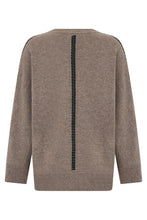 Load image into Gallery viewer, Crew neck sweater with braided detail