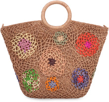 Load image into Gallery viewer, Daddy Fleur M raffia handbag