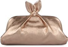 Load image into Gallery viewer, Bow Tie leather clutch