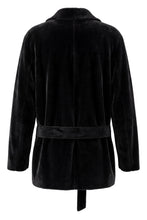 Load image into Gallery viewer, Coat with belt in wool and alpaca