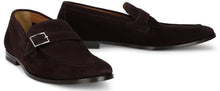 Load image into Gallery viewer, Suede loafers with buckle