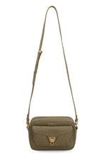 Load image into Gallery viewer, Beat Ostrich leather crossbody bag