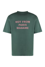 Load image into Gallery viewer, Slogan cotton crew-neck T-shirt