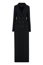 Load image into Gallery viewer, Double-breasted coat in wool
