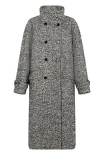 Load image into Gallery viewer, Long double-breasted coat in wool blend