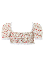 Load image into Gallery viewer, Floral cropped top