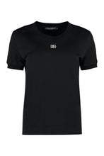 Load image into Gallery viewer, Embellished logo cotton t-shirt