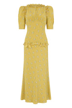 Load image into Gallery viewer, Silk dress with flowers