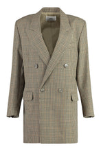 Load image into Gallery viewer, Double-breasted wool blazer