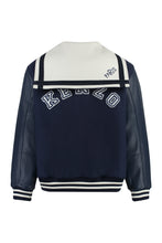 Load image into Gallery viewer, Wool and leather bomber jacket