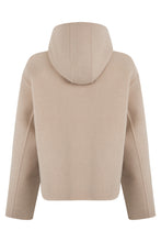 Load image into Gallery viewer, Wool jacket with hood and zip