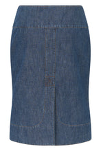 Load image into Gallery viewer, Denim skirt with zipper