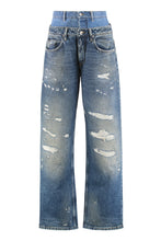 Load image into Gallery viewer, Wide-leg jeans with 5 pockets