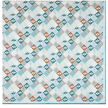 Load image into Gallery viewer, FF grid print silk scarf