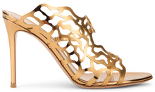 Load image into Gallery viewer, Metallic leather sandals