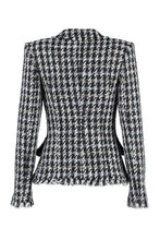 Load image into Gallery viewer, Tweed double-breasted blazer