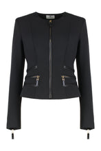 Load image into Gallery viewer, Jacket in double crêpe with zip details