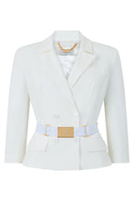 Load image into Gallery viewer, Double-breasted crop jacket