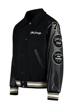 Load image into Gallery viewer, Wool bomber jacket with patch