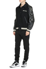 Load image into Gallery viewer, Wool bomber jacket with patch