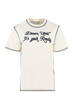 Load image into Gallery viewer, Embroidered cotton T-shirt
