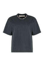 Load image into Gallery viewer, Round neck T-shirt in cotton