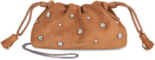 Load image into Gallery viewer, Embellished shoulder bag in suede leather