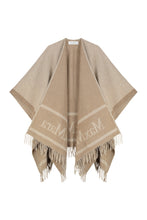 Load image into Gallery viewer, Poncho in wool jacquard