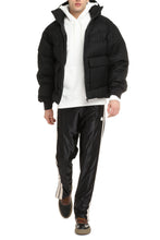 Load image into Gallery viewer, Hooded full-zip down jacket