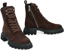Load image into Gallery viewer, Hogan 10-Storey Lace-up suede ankle boots