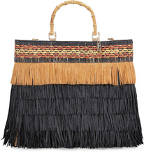 Load image into Gallery viewer, Ibiza raffia tote bag