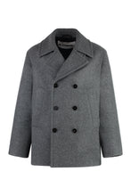 Load image into Gallery viewer, Double-breasted wool coat